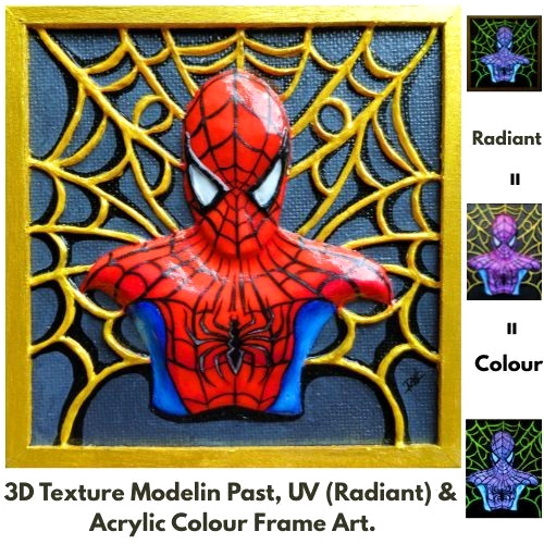 Cornice texture spiderman - 3d,