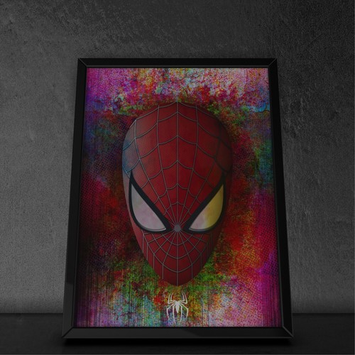 Poster spider man astratto - poster, spider-man