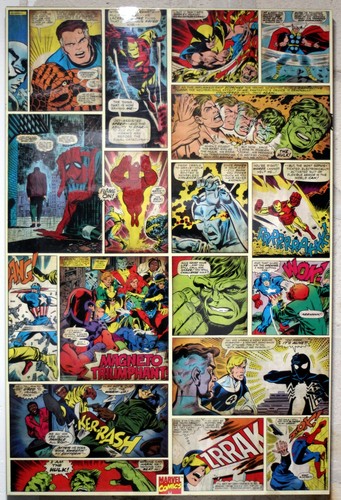 Marvel comics tavola - marvel, acrilica
