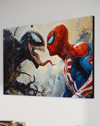 Spider man quadro su tela - man,