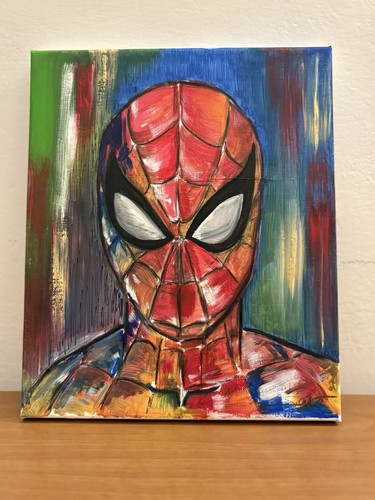 Quadro olio tela spider - su,