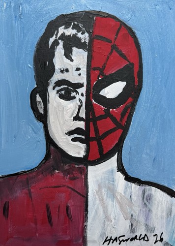 Spiderman dipinto originale