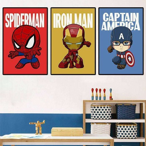 Marvel spiderman wall art - marvel, iron
