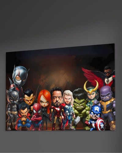 Quadro tela avengers - tela,