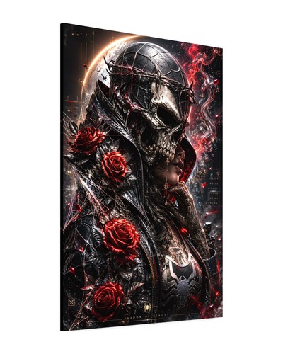Quadro teschio tela astratto