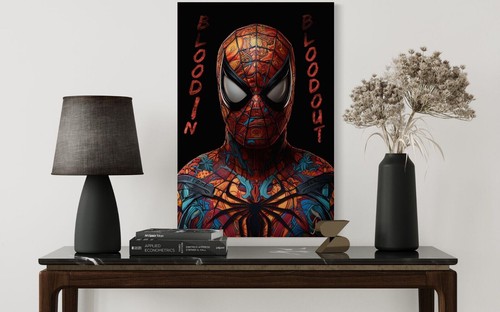 Quadro tela spider man - quadro,