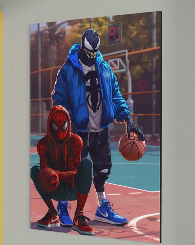 Quadro tela spider man - tela, &